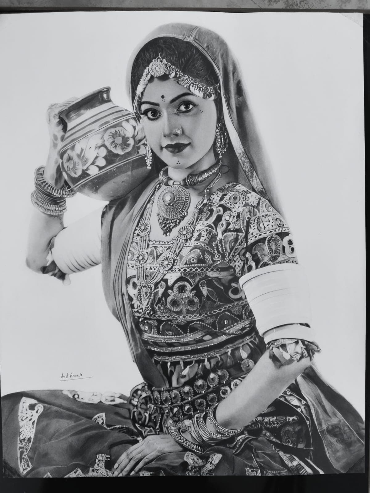 Pencil sketch portrait